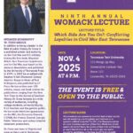 Womack History Lecture-Tuesday