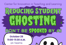Reducing Student Ghosting: Don’t be Spooked by AI