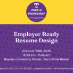 Oct. 30 Purple Career Readiness Employer-Ready Resume Design Workshop