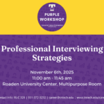 Nov. 6 Purple Career Readiness Interviewing Strategies Workshop