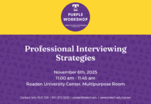 Nov. 6 Purple Career Readiness Interviewing Strategies Workshop