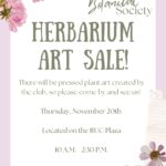 Pressed Plant Sale on the Plaza Nov. 20!