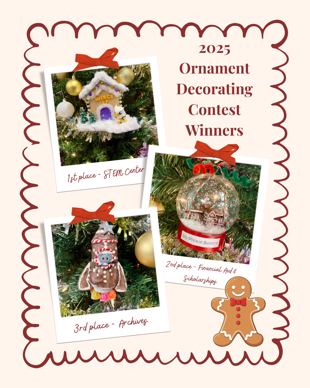2025 Christmas Ornament Decorating Contest Winners