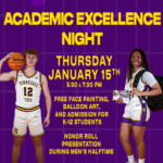 Academic Excellence Night – Basketball Double Header vs. USI