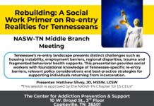 Rebuilding: A Social Work Primer on Re-entry Realities for Tennesseans