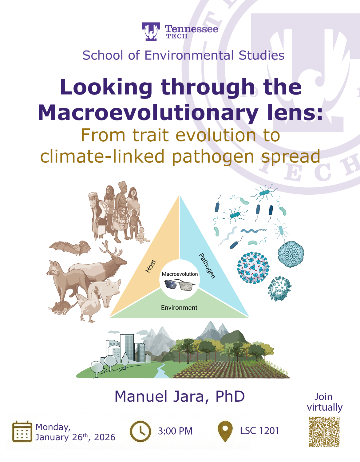 SOES Seminar Presented by: Dr. Jara – Looking through the Macroevolutionary lens