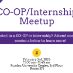 Feb. 3 Co-op/Internship Meetup