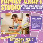 Family Craft Studio moved to THIS Saturday