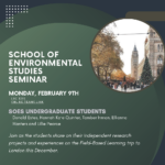 SOES Seminar Presented by: SOES students from the Field-Based Learning Trip