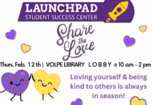 Share The Love With The Launchpad Student Success Center