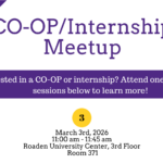 March 3 Co-op/Internship Meetup