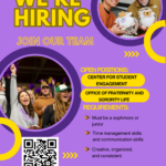 The Center for Student Engagement is Hiring – Apply now!