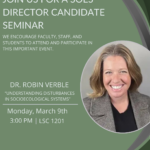 SOES Director Candidate Seminar – Dr. Verble
