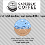 March 9 Careers n’ Coffee with Blue Skies Flight Academy