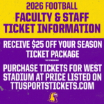Faculty and Staff 2026 Football Season Ticket Info