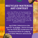 Office of Sustainability’s Recycled Materials Art Contest Spring 2026