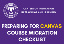 Preparing for Canvas: Course Migration Checklist