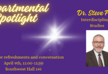 Departmental Spotlight – Dr. Steve Frye