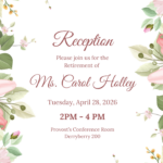 Retirement of Ms. Carol Holley