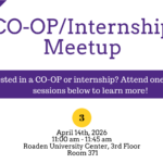 April 14 Co-op/Internship Meetup