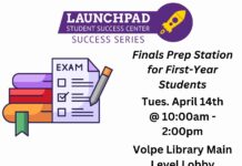 Finals Prep Station for First-Year Students with the Launchpad
