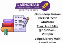 Finals Prep Station for First-Year Students with the Launchpad