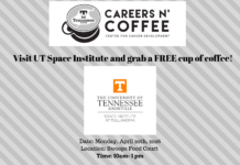 April 20 Careers n’ Coffee with UT Space Institute
