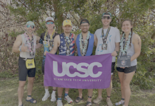 Tech students compete in 2026 Ron Jon Cocoa Beach Triathlon