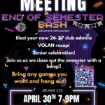 Esports Club End of Semester Bash