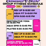 Summer Group Fitness Schedule Is Here!
