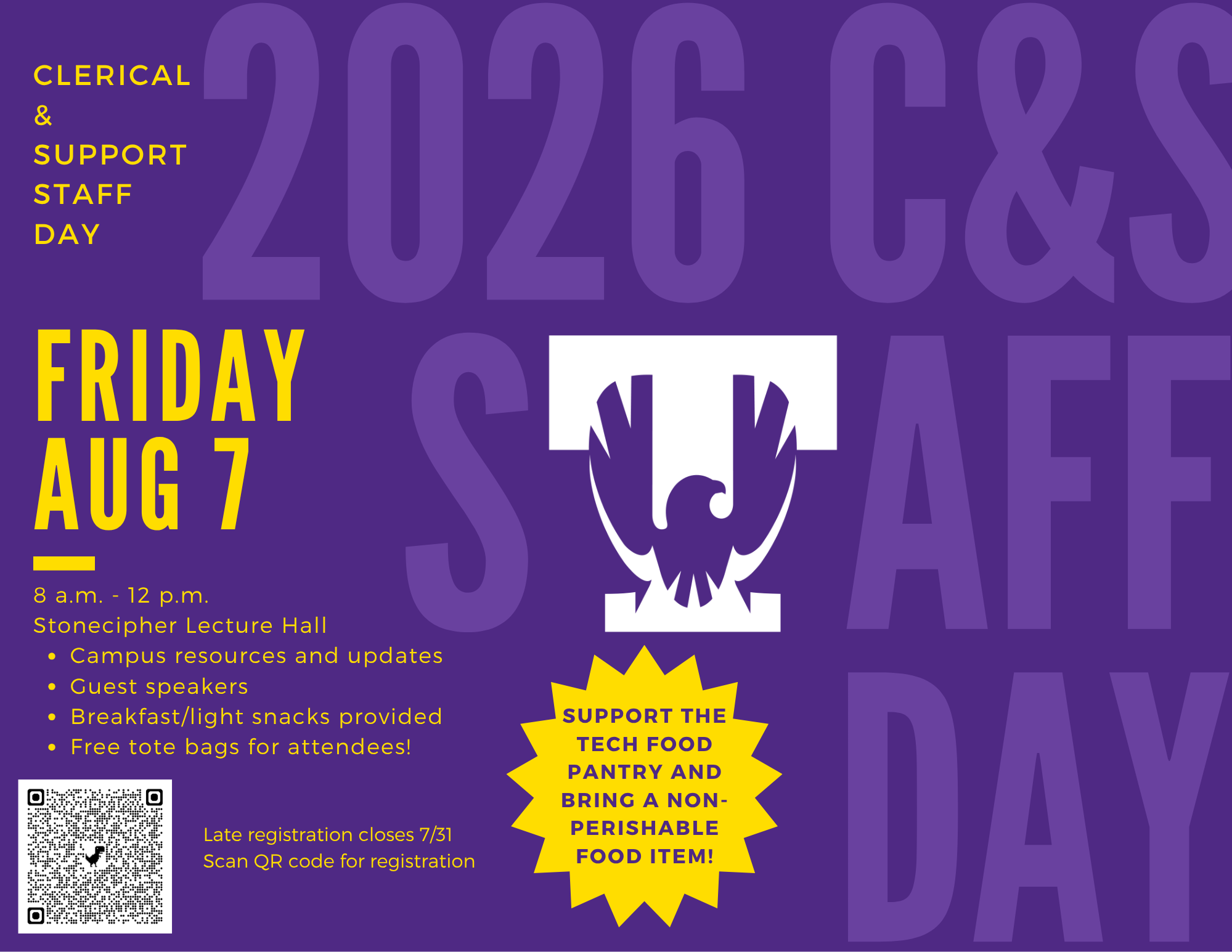 Register now to get your C&S Staff Day tote bags!