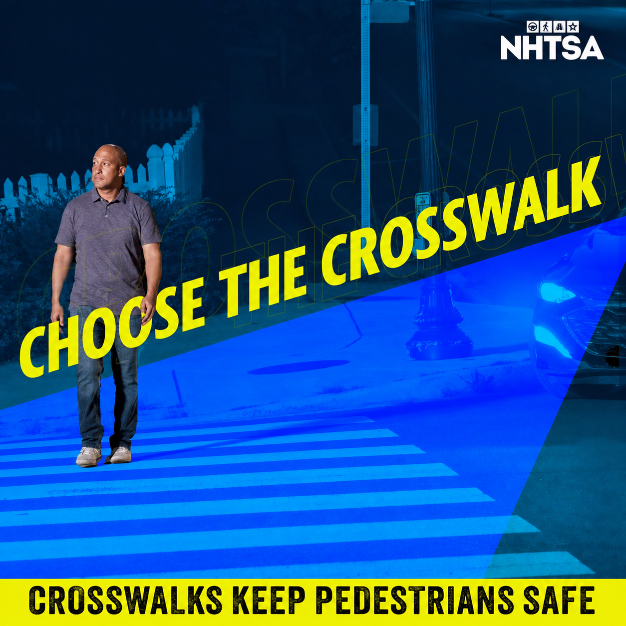 Tennessee Tech University Police says Choose the Crosswalk