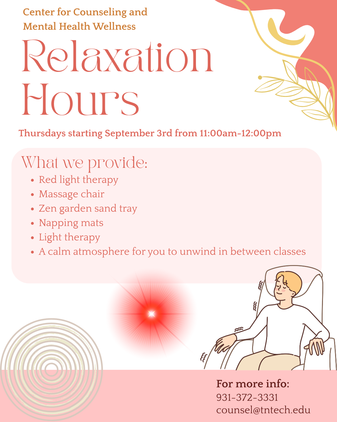 Relaxation Hours EVERY Thursday