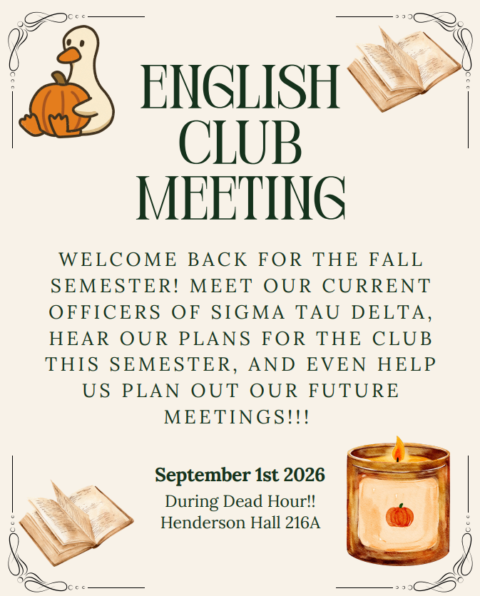 First English Club Meeting!