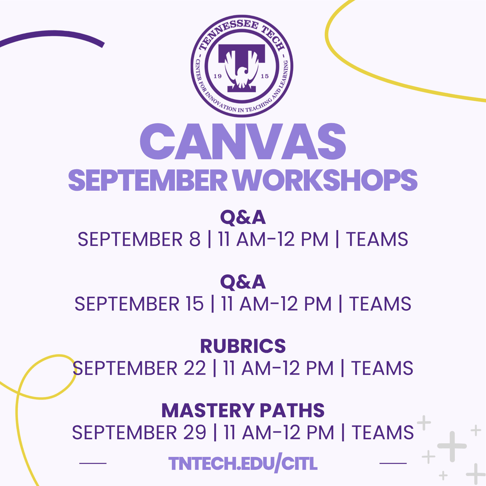 September Canvas Workshops