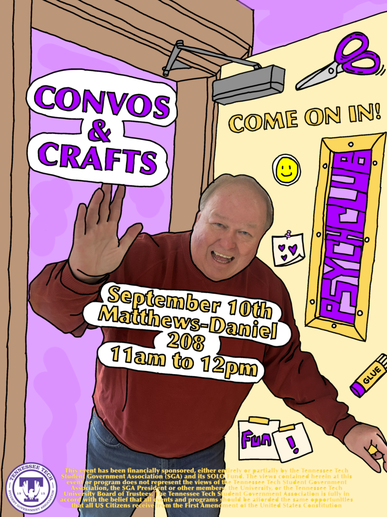 The Psychology Club Invites You to Convos and Crafts!