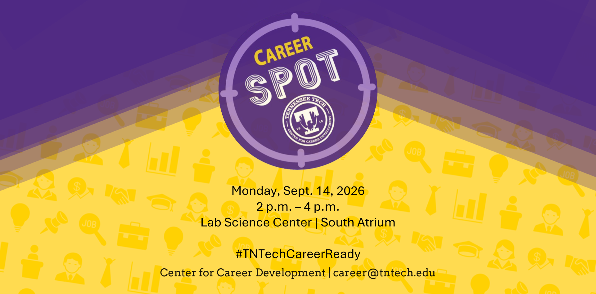 Career Spot – Sept. 14 | 2 p.m. – 4 p.m. | Lab Science Commons