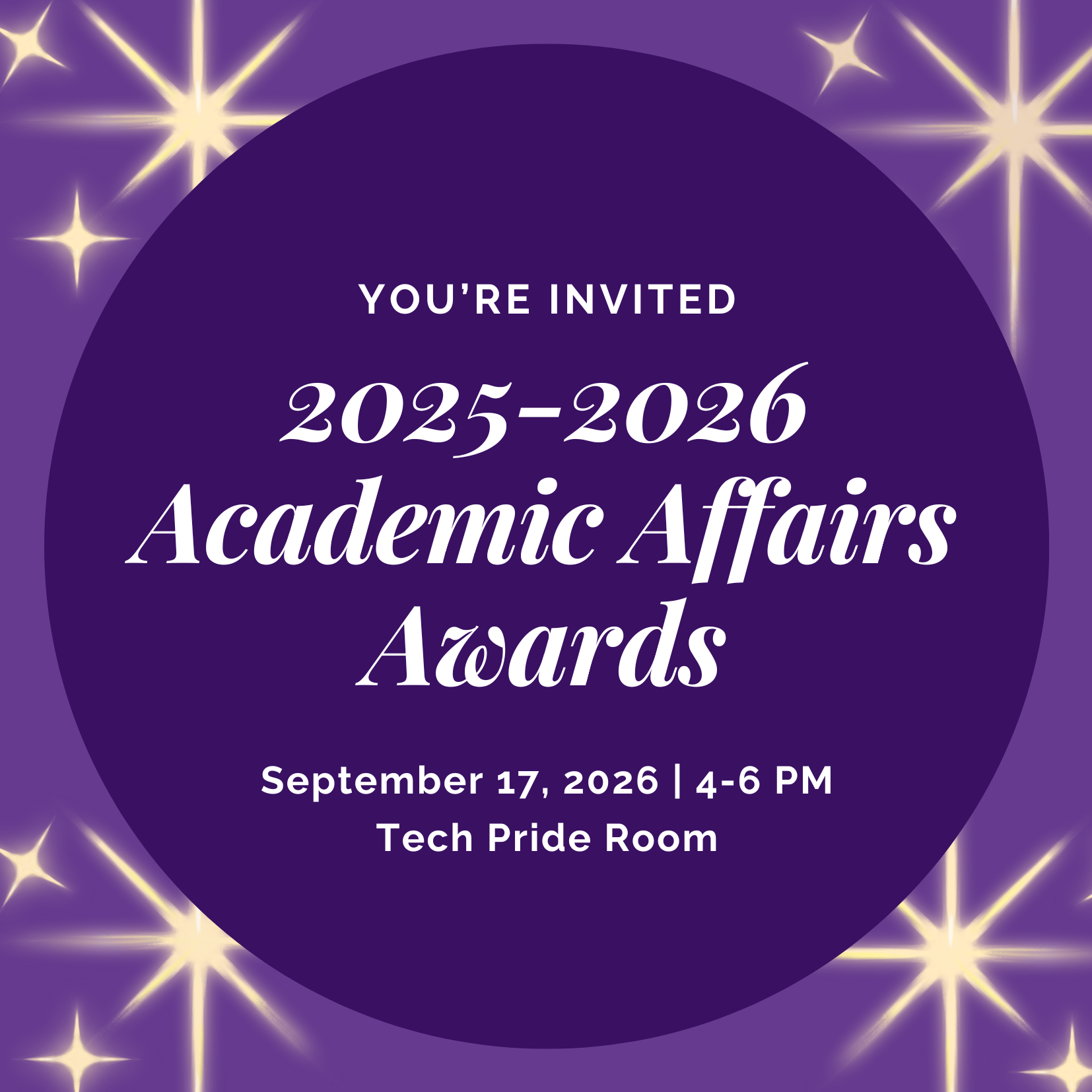 2025-2026 Academic Affairs Awards