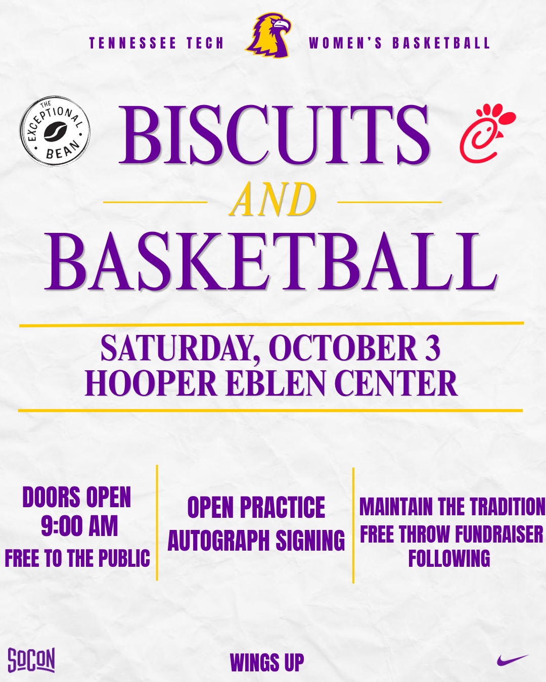 Biscuits and Basketball with Women’s Basketball Team