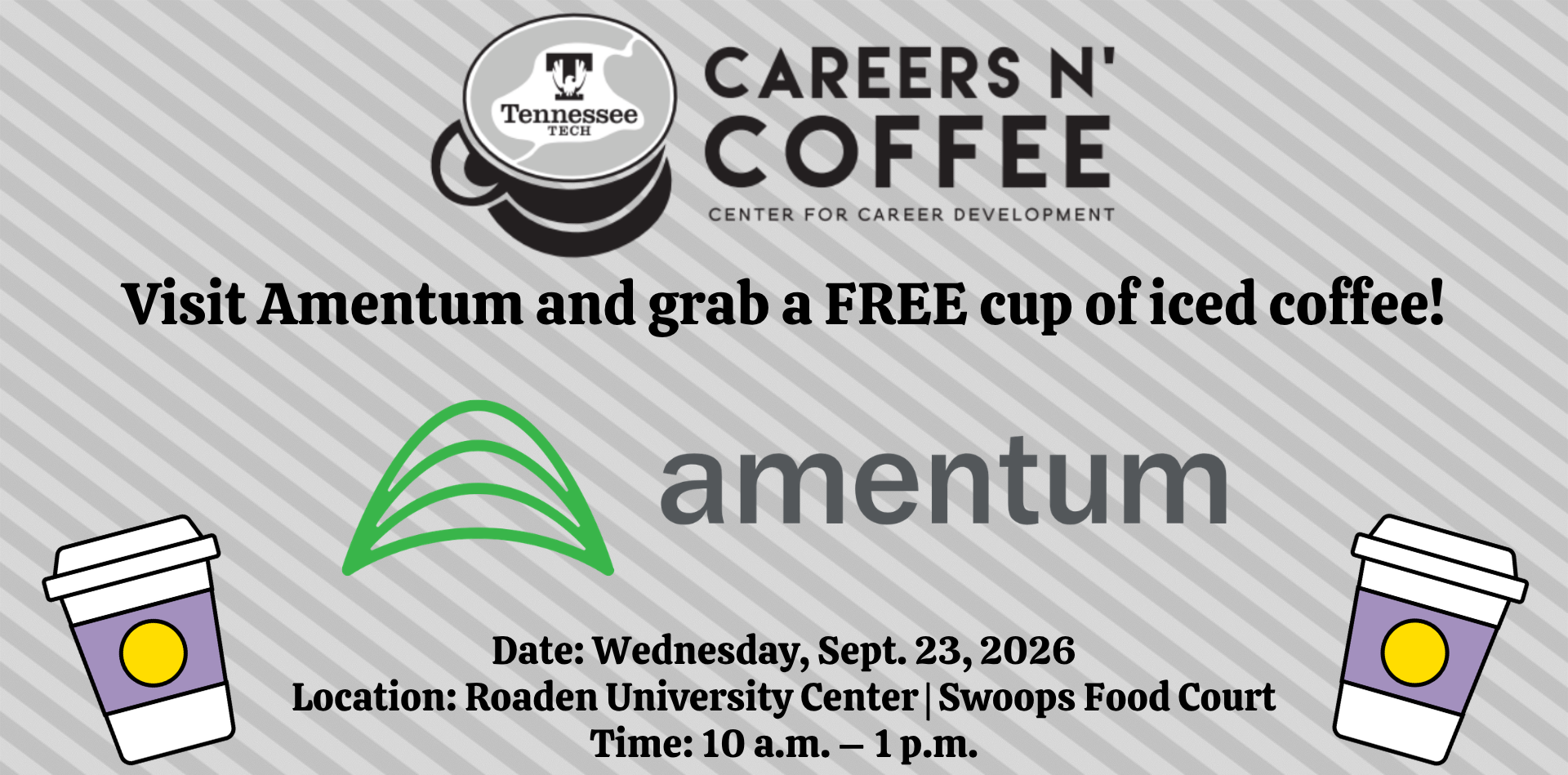 Sept. 23 Careers n’ Coffee with Amentum
