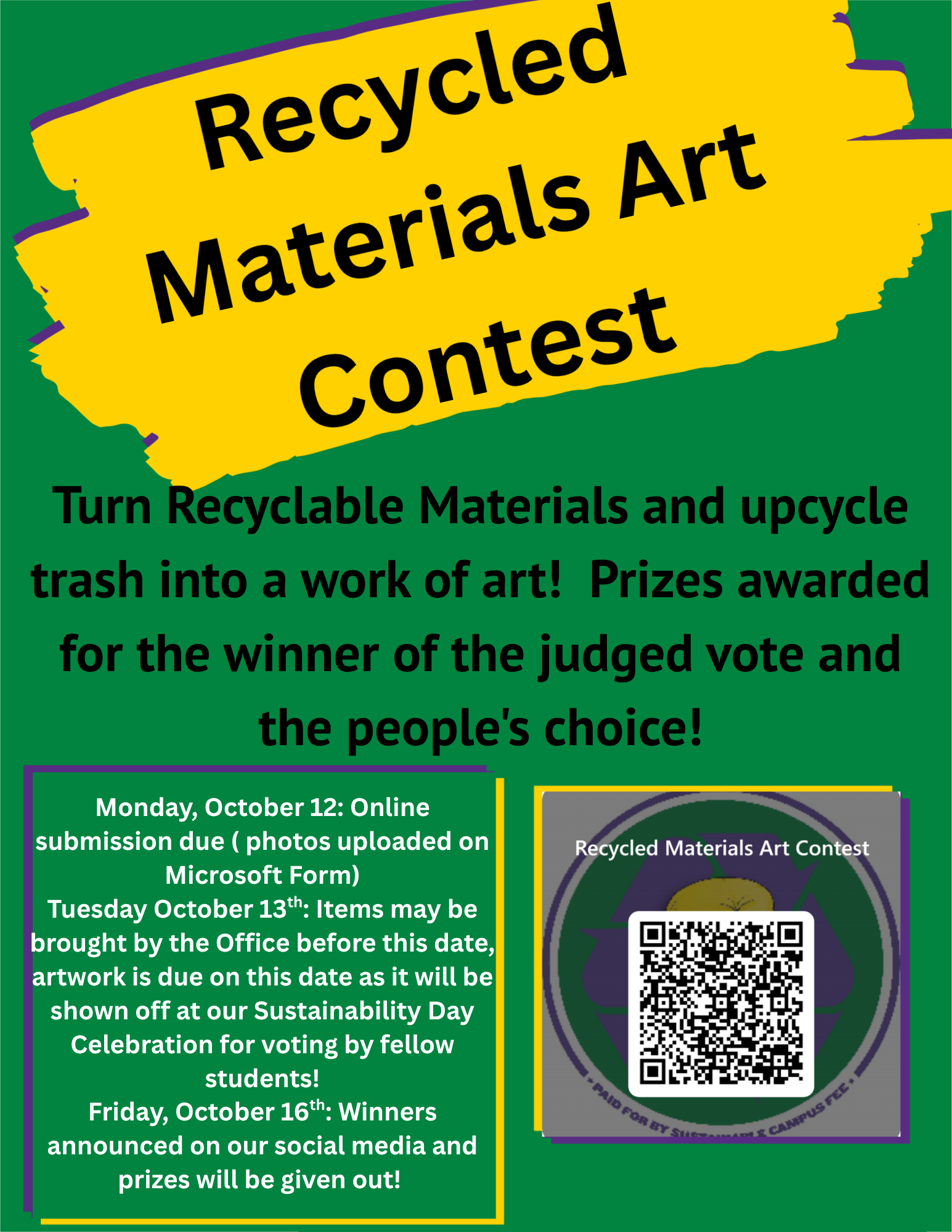 Recycled Materials Art Contest