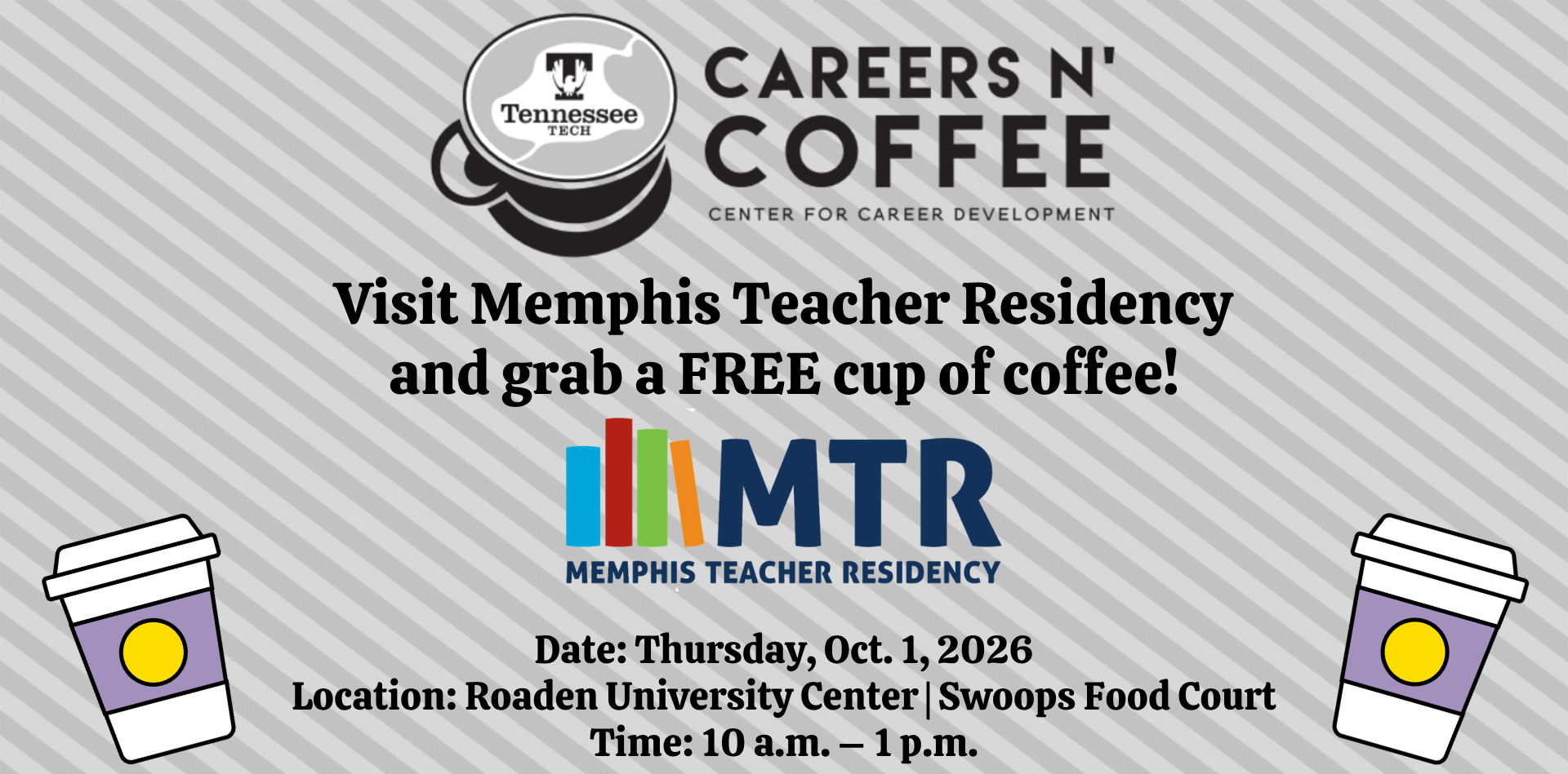 Oct. 1 Careers n’ Coffee with Memphis Teacher Residency