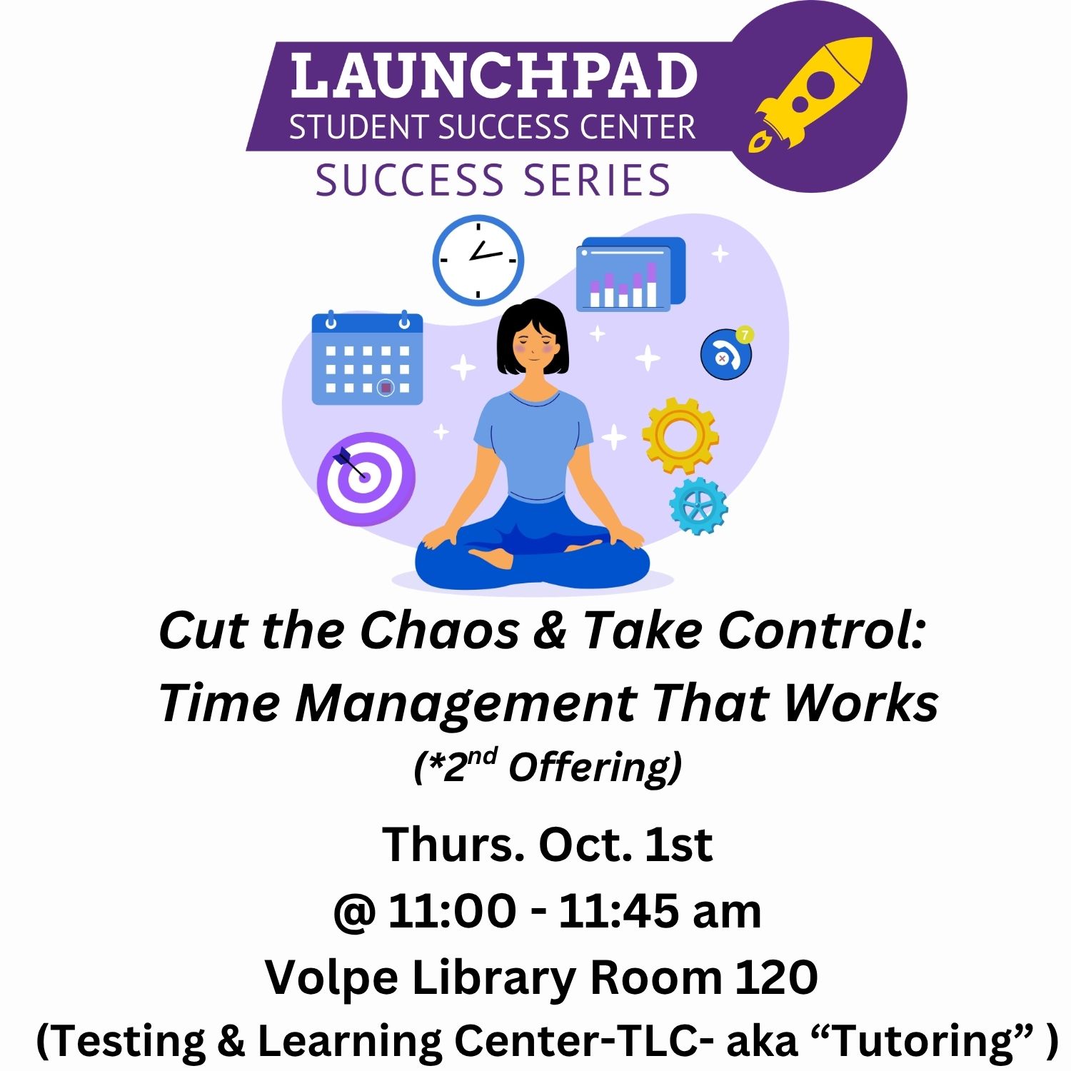 Second Chance for “Cut the Chaos & Take Control: Time Management That Works”
