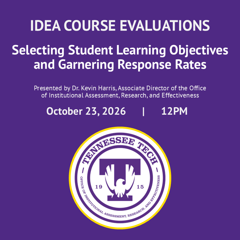 Course Evaluation Information Session with IARE – October 23