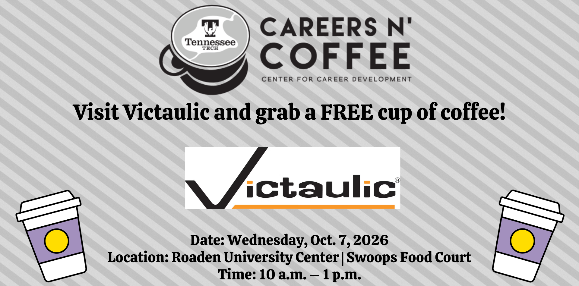Oct. 7 Careers n’ Coffee with Victaulic