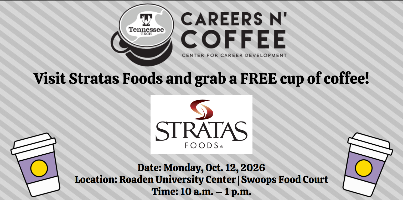 Oct. 12 Careers n’ Coffee with Stratas Foods