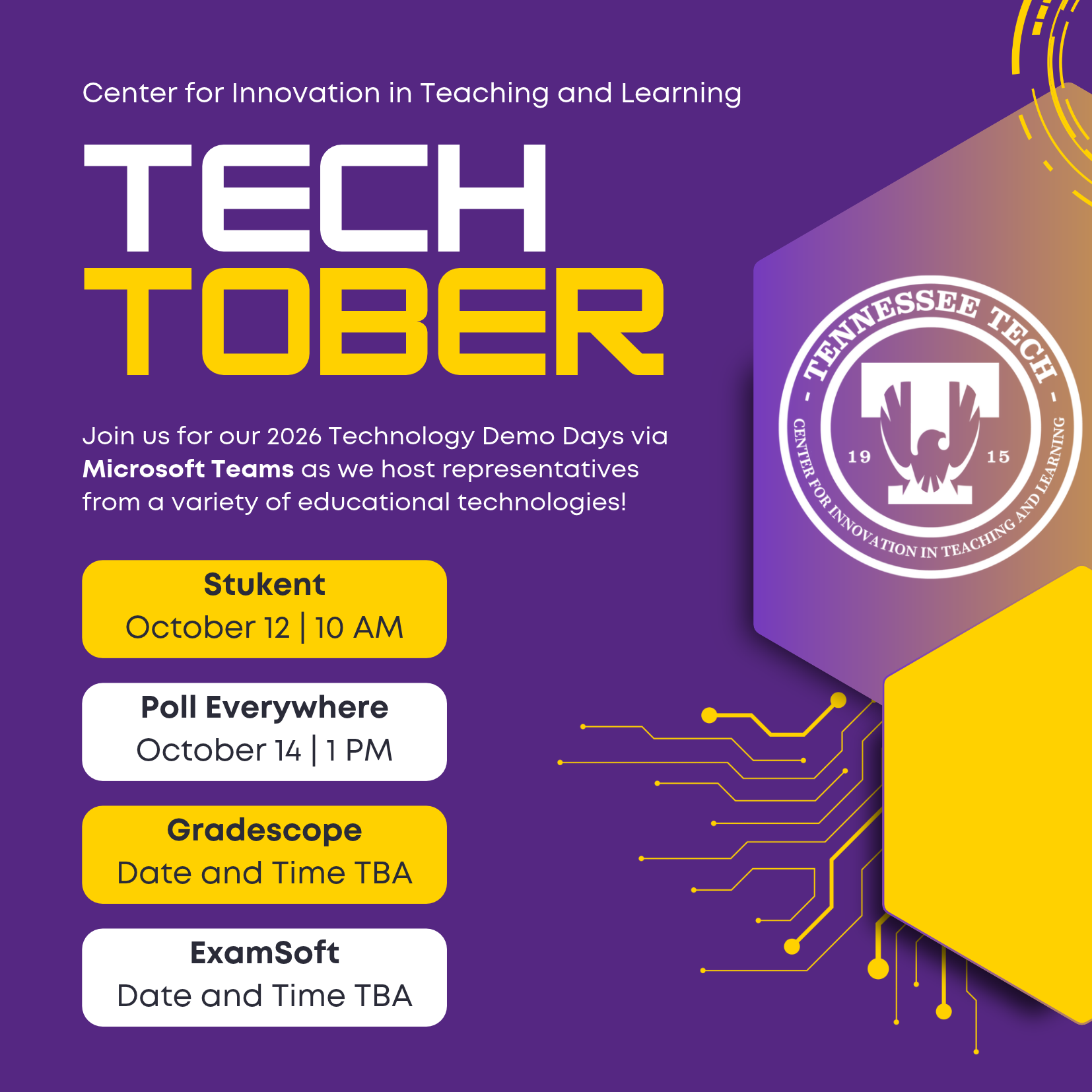 Fall 2026 Tech-Tober Demo Days