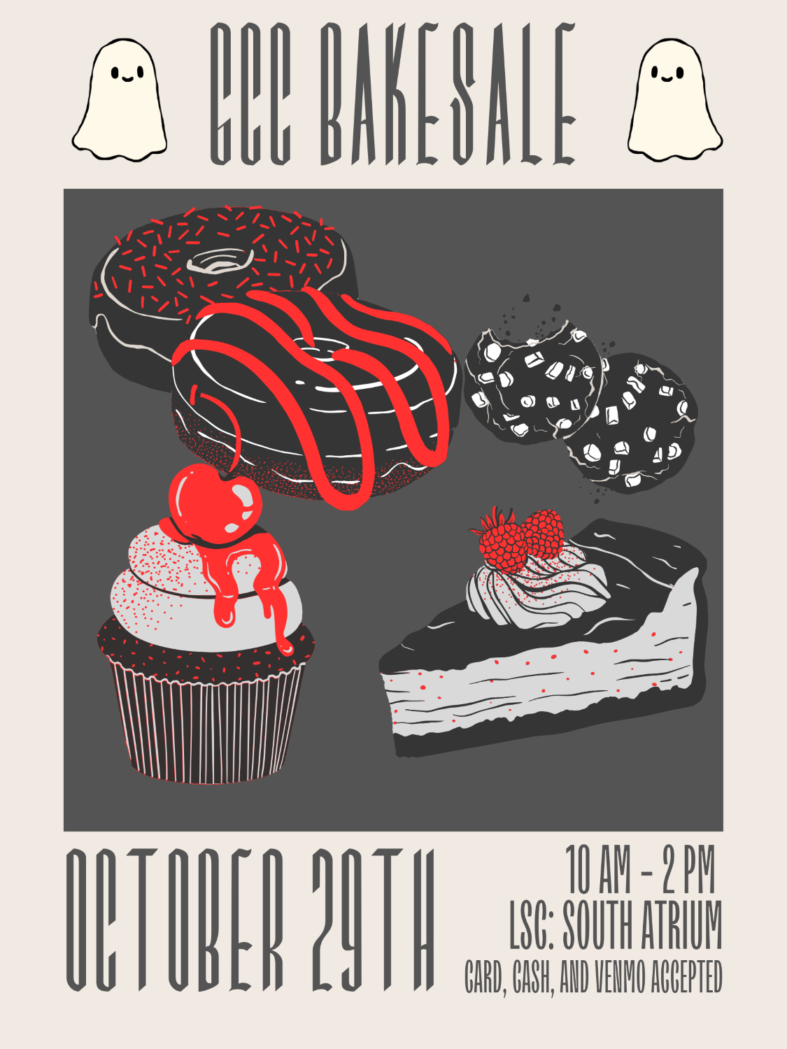 Graduate Chemistry Club Bake Sale Oct 29