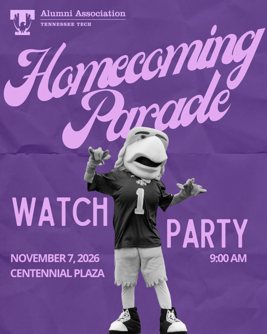 Homecoming Parade Watch Party Nov. 7