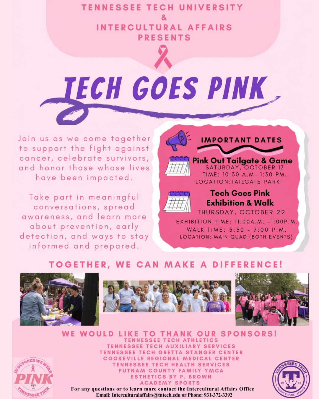 Tech Goes Pink! Thursday, October 22nd @ The Quad